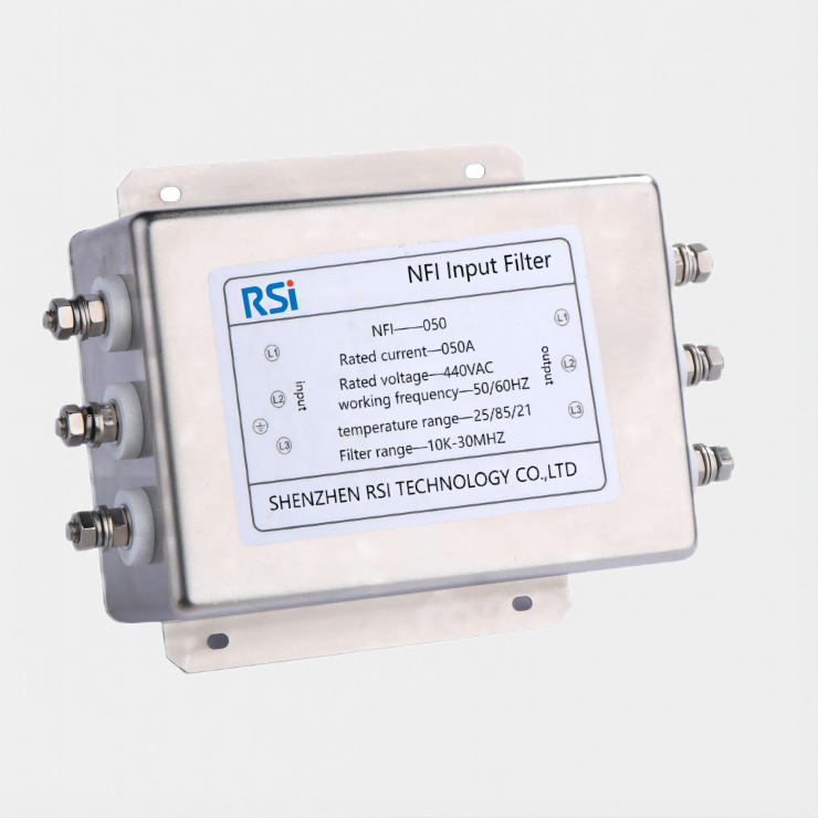 Tiga fase 380v/440v filter daya 5A-200A garis input emi filter untuk VFD servo drive AC inverter industri Emi Filter