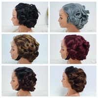 Letsfly Promoción de $29, Pelucas de Cabello Humano 100% con Ondas Sueltas de 5x5 y 10 Pulgadas, Pelucas con Frente de Encaje SDD de Alta Calidad, 210 Gramos, 6 Colores