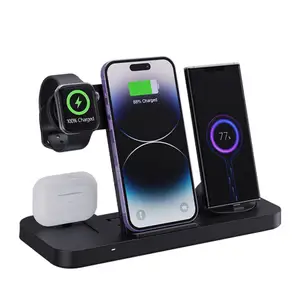 15W Super Fast Wireless Ladegerät Telefon halter Faltbare Dock Stand Station Für iPhone 14 13 12 11 Pro Max Samsung Xiaomi Adapter