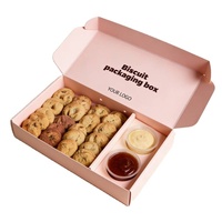 Boîtes en carton ondulé avec séparateur pour sauces, idéales pour les snacks, donuts, biscuits et autres aliments à emporter – Vente en gros