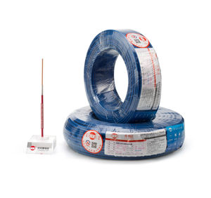 Câbles et fils conducteurs en cuivre ignifuges, sans halogène, à faible émission de fumée, résistants au feu, 750V 4 AWG pour immeubles de grande hauteur et métros - Product Image 1