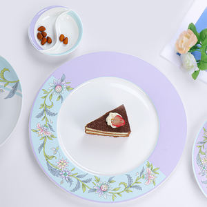 Vajilla de Cerámica Pintada a Mano con Diseño Floral Artístico de Lujo, Juego de Platos y Tazones, Vajilla Elegante para el Hogar, Cenas y Fiestas, Regalo - Product Image 1