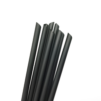 Pailles de bagasse biodégradables compostables en fibre végétale Paille de canne à sucre enveloppée individuelle 6mm 8mm pour