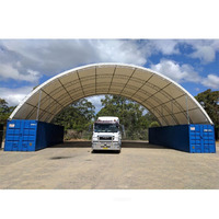 Tente d'abri de conteneur de structure de double botte de PVC de couverture extérieure temporaire de stockage pour le garage d'entrepôt de stockage de machine