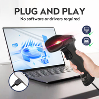 Escáner de Códigos de Barras Inalámbrico Bluetooth USB 2D Tres en Uno JR JR05W, Lector de Códigos QR Rápido, Dispositivo de Escaneo Conveniente para Inventario