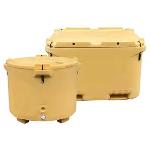 Caja de refrigeración de 1000L rotomoldeada, Panel Solar portátil, contenedor aislado resistente para uso en festivales de refrigeración de bebidas de mariscos vivos - Product Image 4