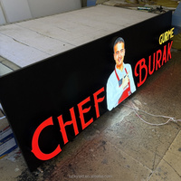 Letrero de Acrílico con Iluminación Frontal, Letrero Personalizado Impermeable con Iluminación Led para Tienda, Letras de Canal 3D