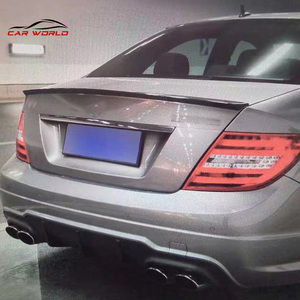 Alerón Trasero de Fibra de Carbono Real para Benz Clase C W204 C180 C200 C300 2009-2014, Alerón Trasero para Maletero, Nuevo Parachoques, Accesorios para Automóviles - Product Image 6