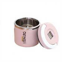 Boîte à lunch portable à double compartiment de 1000 ml en acier inoxydable 304, anti-fuite, pour adultes, étudiants et écoliers, directement de l'usine