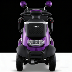 Scooter électrique à quatre roues confortable avec batterie au plomb-acide 21-30Ah/31-40Ah, idéal pour les courses et le ramassage des enfants. - Product Image 1