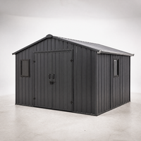 Abri de jardin préfabriqué, abris de jardin préfabriqués, petits abris de jardin en acier, abri de jardin avec fenêtre extérieure