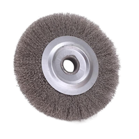 Brosse à anneau en acier plat rotative pour balayeuse de route