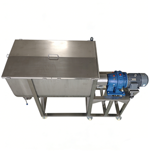 Mezclador de cinta horizontal de fácil limpieza, mezclador sanitario con motor de acero al carbono para mezcla industrial de aditivos químicos, colorantes en polvo y lodos. - Product Image 6