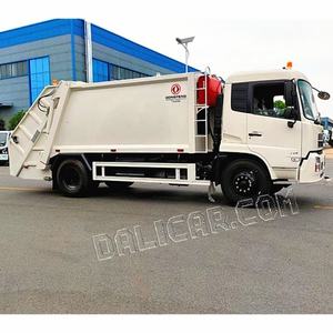 รถบรรทุกเก็บขยะดีเซลคุณภาพสูง 14 ลูกบาศก์เมตร 4*2 สภาพใหม่ รถบรรทุกอัดขยะแบบแมนนวลสำหรับขาย - Product Image 5