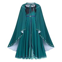 Robe de Noël Princesse Elsa et Moana pour Filles, Robe Longue à Manches Longues, Tenue de Cosplay, Costume de Jeu de Rôle