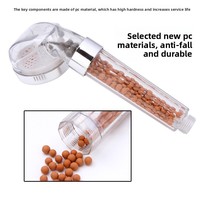 Pommeau de Douche Portable Qiying Nouveau Modèle en ABS à Ions Négatifs, Haute Pression, Affichage LED, Filtre Universel pour Usage Domestique