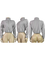 Floralcharm En Çok Satan Kadın Sonbahar Modası Baskılı Düz Renk Spor Hızlı Kuruyan Ceket ve Yoga Pantolon 3 Parça Takım