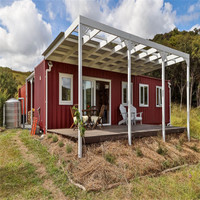 Prima 20ft minuscule conteneur maisons prêtes à expédier Structure maison jardin chambre plage maison dormir conteneur maison pour hôtel