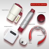 Coffret cadeau avec logo de marque personnalisé Mug/ Power Bank/Haut-parleur/Parapluie 4 en 1 Avantages sociaux d'entreprise Cadeaux