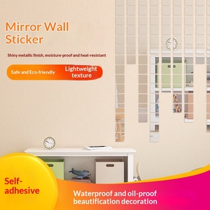 <span class=keywords><strong>Adesivi</strong></span> <span class=keywords><strong>Murali</strong></span> <span class=keywords><strong>a</strong></span> <span class=keywords><strong>Specchio</strong></span> in Plastica Morbida Fai-da-Te, Impermeabili, Antiumidità, Autoadesivi, Antipolluzione, Design Moderno e Semplice per Bagno - Product Image 3