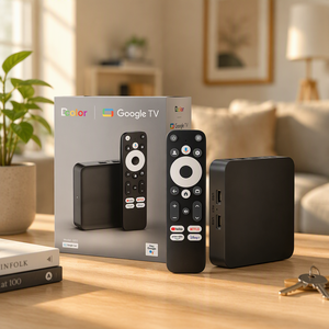 Dcolor GD2 para JUNUO Certificado, Android <span class=keywords><strong>12</strong></span>, Amlogic S905y4 Quad Core, para 5.0 4K, 2+32GB, Smart TV Box, Ethernet de 1000Mbps - Product Image 1