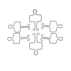 Clips de protection de queue en acier inoxydable pour la fauconnerie, clips pour sac à dos, lot de 25 - Product Image 1
