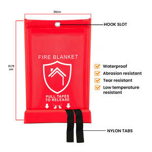 热销防火毯耐热玻璃纤维防火布耐磨家用防火毯 - Product Image 3