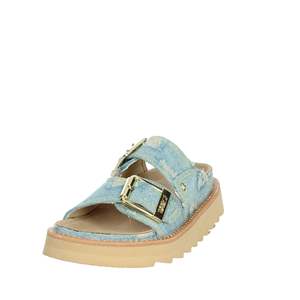 Sandalias de mezclilla Colors Of California Donna Ciabatta Bassa HC.STORMY60 con plataforma y suela de mezclilla azul claro - Product Image 6