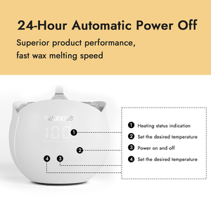 Kit de calentador de cera depilatoria de 450mL, envío rápido, Mini calentador de cera Digital portátil para depilación - Product Image 5