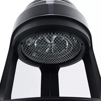 Friteuse à air 4L 700W, corps transparent, commande supérieure, couleur or rose, revêtement antiadhésif PFA, protection contre la surchauffe, friteuse à air numérique