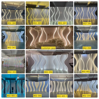 NIKA Mur de fond de scène de mariage lumineux à LED, panneau multicouche 3D en acrylique, arche de fond pour la décoration d'événements
