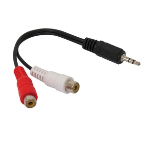 Adaptateur Jack 3,5 mm vers 2 <span class=keywords><strong>RCA</strong></span> Femelle, Câble Répartiteur Audio Vidéo avec Gaine en PVC et Blindage Combiné pour HDTV et Casque - Product Image 3