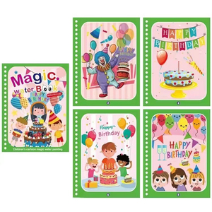 Goedkope Cartoon Doodle Boek Kids Magic Water Kleuring Tekenboeken Educatief Doodle Schilderij Boek - Product Image 4