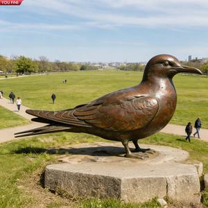 YOUFINE Escultura de Gaviota Ártica de Bronce Grande para Decoración de Jardín, Parque, Patio y Paisaje al Aire Libre - Product Image 3