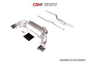 CGW Prezzo di Fabbrica di Automobili Audio Attivo Scarichi con Forgiato Punte In Fibra di Carbonio Per BMW X3 2.0T Silenziatore Catback - Product Image 4