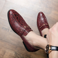 Chaussures habillées pour hommes à motif peau de serpent, style Oxford, à bout pointu, pour mariage et défilé, collection 2026 – Meilleures ventes