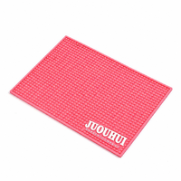 Tapis de bar en PVC personnalisé avec logo, antidérapant, rectangulaire, pour éviter les déversements de boissons, tapis de service promotionnel pour comptoir de bar, vente en gros OEM