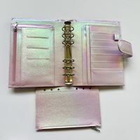 Carpeta metálica de piel sintética con diseño de serpiente A5/A6, organizador, planificador, con cremallera y bolsillo para presupuesto