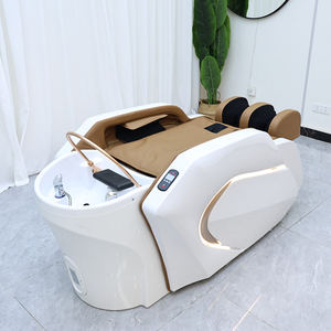 Luxuriöses Modernes Schönheitssalon-Möbelstück Elektrisches Massage-Waschbett Moderner Kopftherapie-Spa-Shampoo-Stuhl mit Beleuchtung - Product Image 3