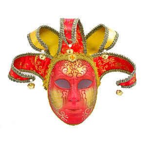 <span class=keywords><strong>Venise</strong></span> italienne pleine tête adulte femme maquillage du visage poudre d'or Yin-Yang <span class=keywords><strong>masque</strong></span> facial costume de fête et de danse - Product Image 3