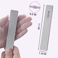 Lime à ongles double face en éponge grain 100/180, bâton de ponçage pour le façonnage des ongles, le ponçage de surface et le retrait de vernis – Outils de beauté