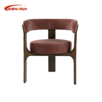 Chaises de salle à manger en bois massif nordique de haute qualité, design personnalisé, siège en velours, structure durable, chaise de restaurant rouge, mobilier pour la maison