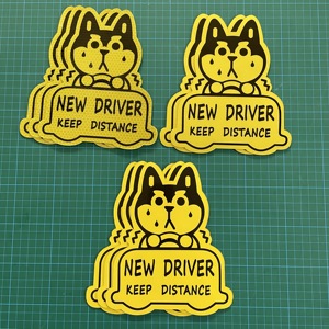 Autocollants pour conducteurs débutants, personnalisés, nouveaux étudiants, conducteurs débutants, aimant pour voiture, autocollant de signalisation - Product Image 4
