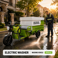Alat Pencuci Tekanan Tinggi Elektrik Portabel Tangki 500L Selang Otomatis Heavy Duty 15m 68V 1500W 130 Bar Efisien untuk Sanitasi Jalan