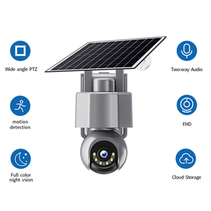 <span class=keywords><strong>Caméra</strong></span> de <span class=keywords><strong>surveillance</strong></span> extérieure PTZ solaire avec batterie, 3MP AOV, enregistrement 24h/24, <span class=keywords><strong>Wifi</strong></span>, carte SIM 4G - Product Image 4