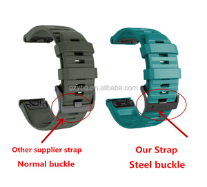 Bracelet de montre intelligente en silicone 26 22MM pour Garmin <span class=keywords><strong>Fenix</strong></span> <span class=keywords><strong>7</strong></span>/<span class=keywords><strong>7X</strong></span>/6X/6 Pro/5XPlus/935 HR - Durable, étanche, à libération rapide, bracelet Easyfit - Product Image 2