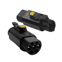 Adaptador RUIVANDA Tipo 2 a Tipo 1/Tipo 2 a GBT 16A/32A Monofásico/Trifásico 250V con Certificación CE para Cargador de Vehículos Eléctricos