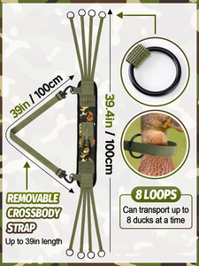 Săn Bắn trò chơi Dây đeo dưới đất 8/12 trượt Vòng Tote tàu sân bay chim nước nổi vịt tàu sân bay cổ dây buộc - Product Image 2