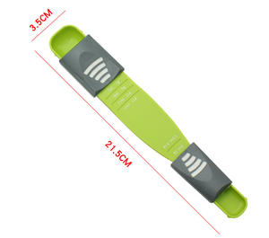 Cuchara Medidora <span class=keywords><strong>de</strong></span> Doble Cabeza para Ingredientes Secos y Líquidos, Cuchara Medidora <span class=keywords><strong>de</strong></span> <span class=keywords><strong>Sal</strong></span> y Café Ajustable con Escala - Product Image 3