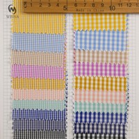 Tissu en coton lyocell à carreaux teints en fil de tartan en popeline vichy tissée de style uni pour chemise habillée de garçons